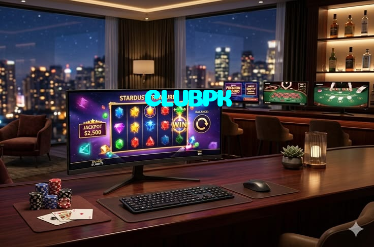 CLUBPK casino presented on mobile device in Pakistan with slots and live games